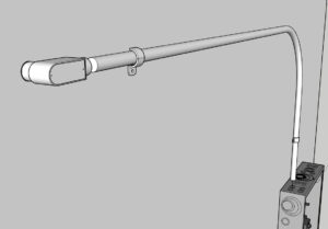 TYPE LB Fitting 을 설치후, EMT Conduit 고정 마무리