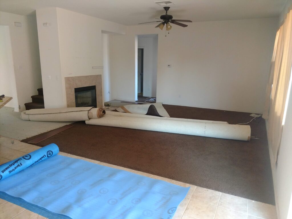 Carpet 을 잘라내는 중